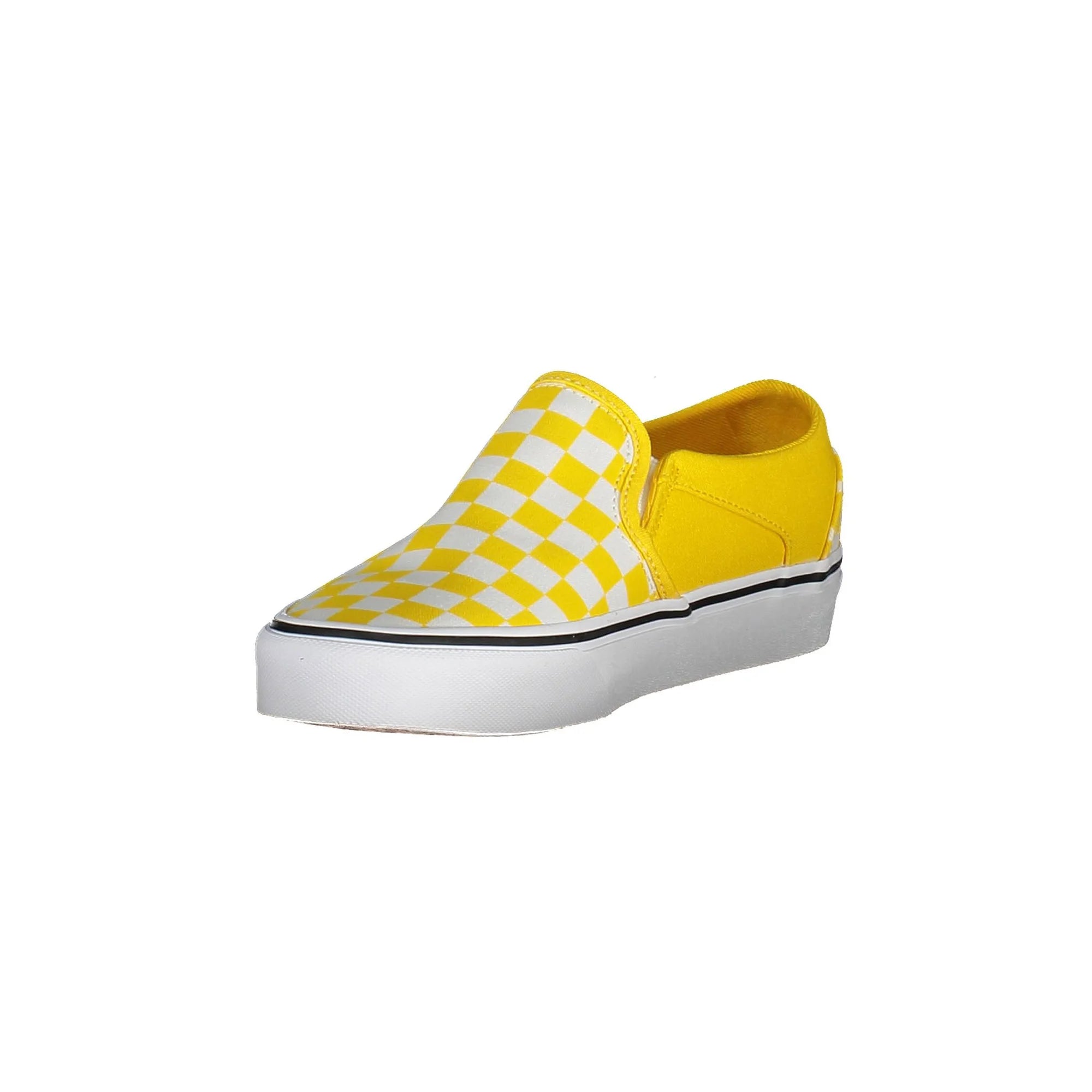 VANS Scarpe Sneakers Donna Gialle con Lacci e Logo - vista 3