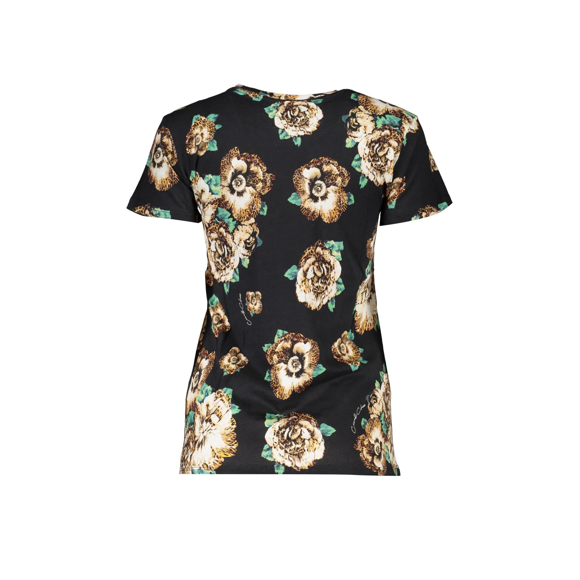 CAVALLI CLASS T-SHIRT MANICHE CORTE DONNA NERO