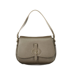 Coccinelle Borsa a Spalla Pelle Donna Marrone Logo