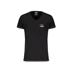 Aeronautica Militare T-Shirt Maniche Corte Uomo Nera Stampa