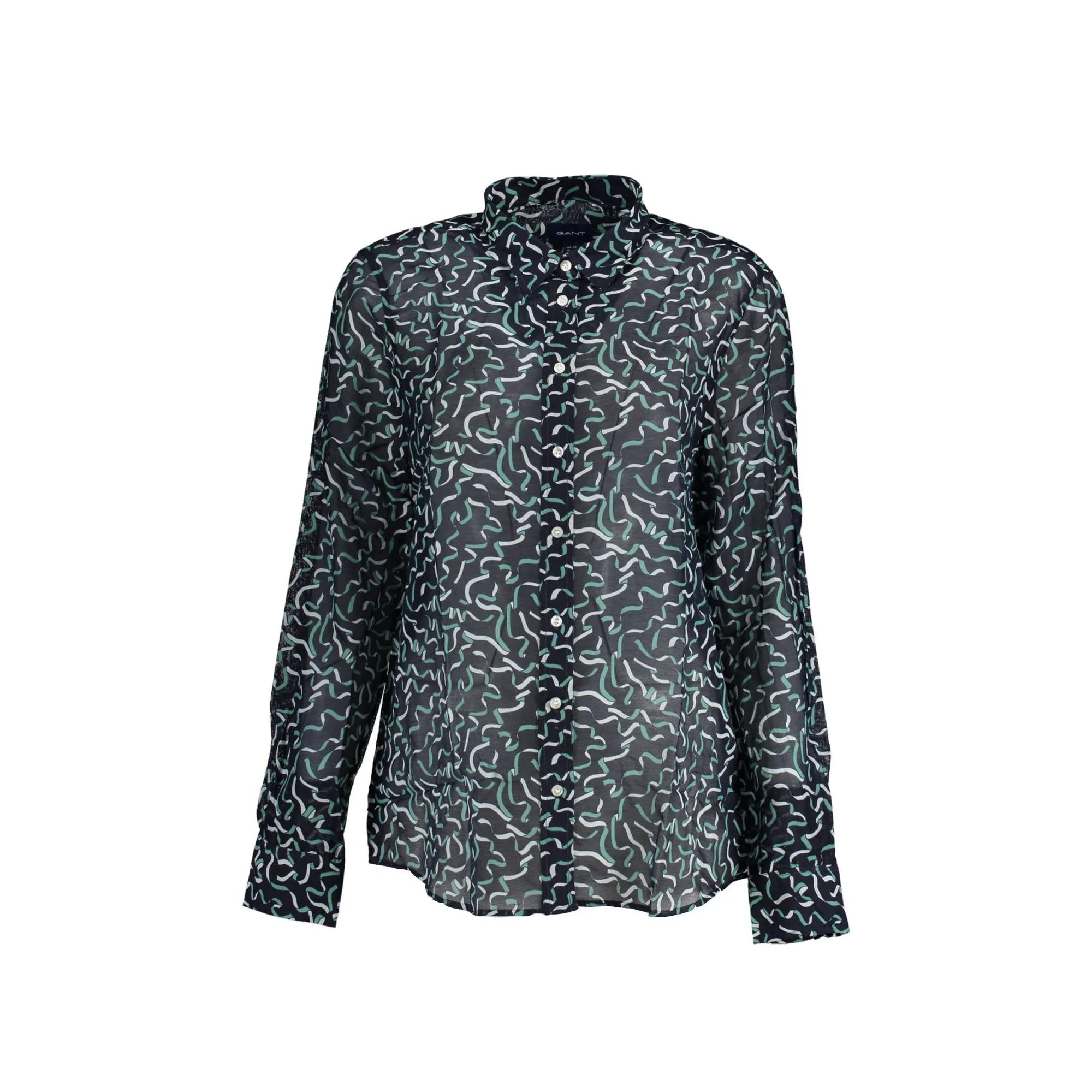 GANT CAMICIA MANICHE LUNGHE DONNA BLU