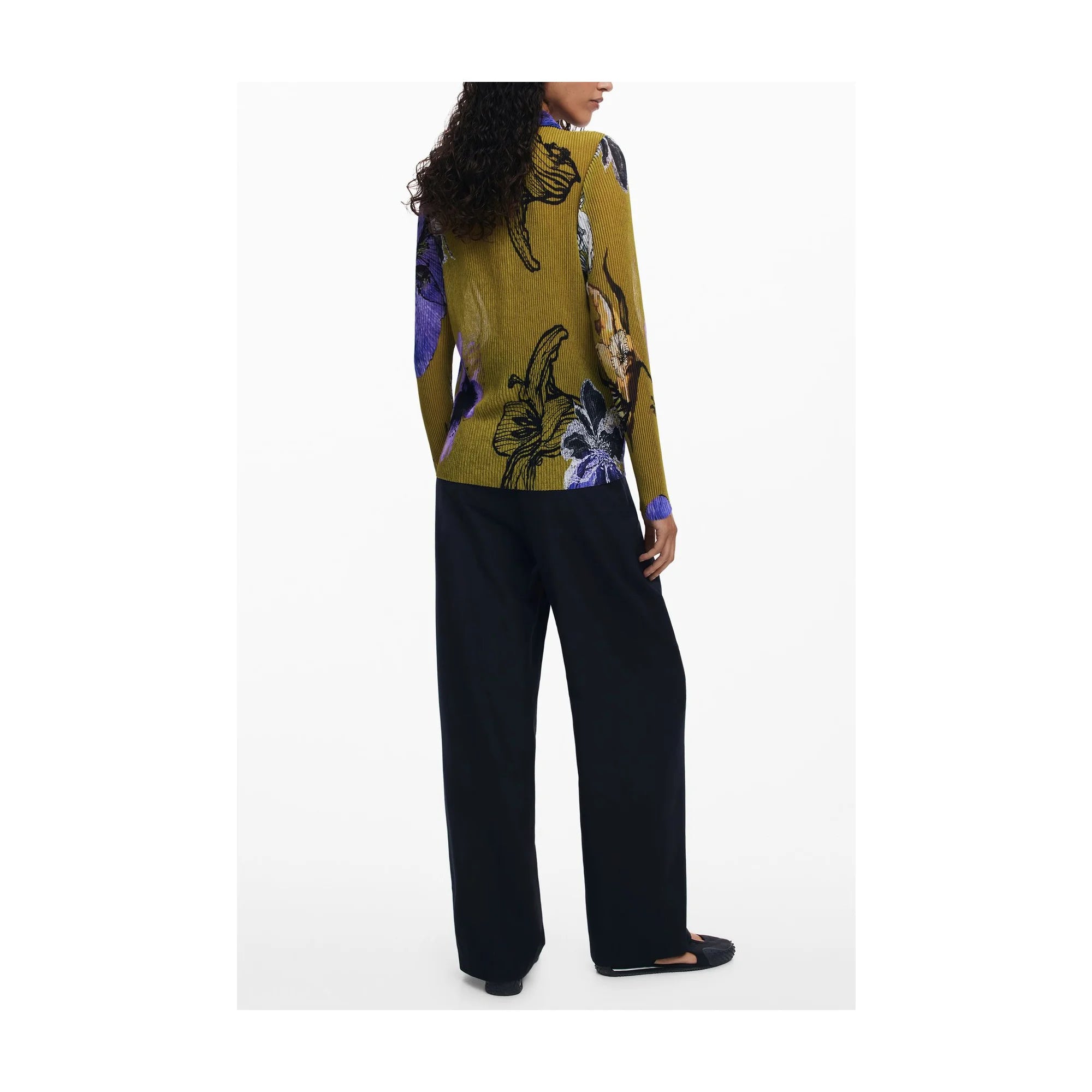 DESIGUAL CAMICIA MANICHE LUNGHE DONNA VERDE