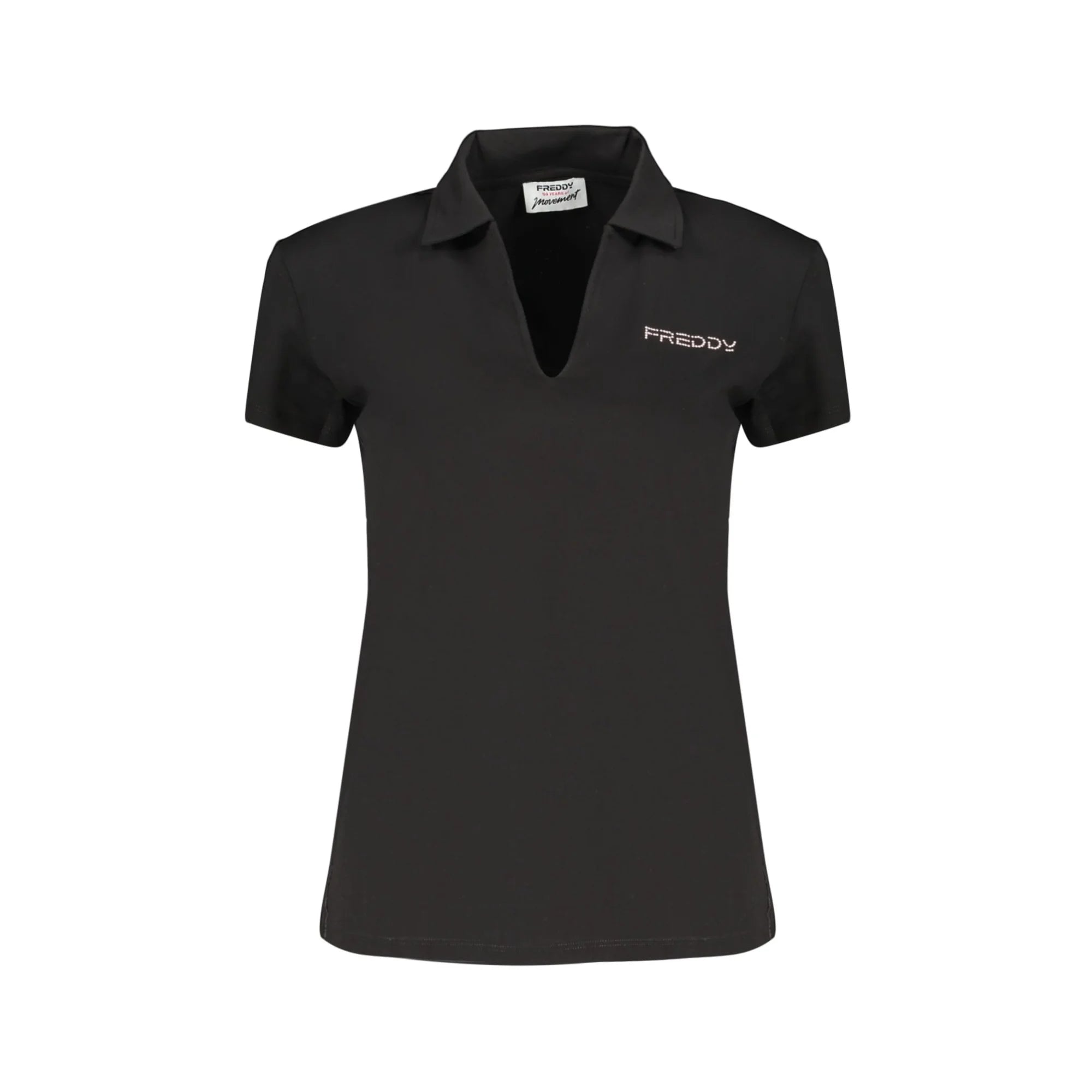 FREDDY T-SHIRT MANICHE CORTE DONNA NERO