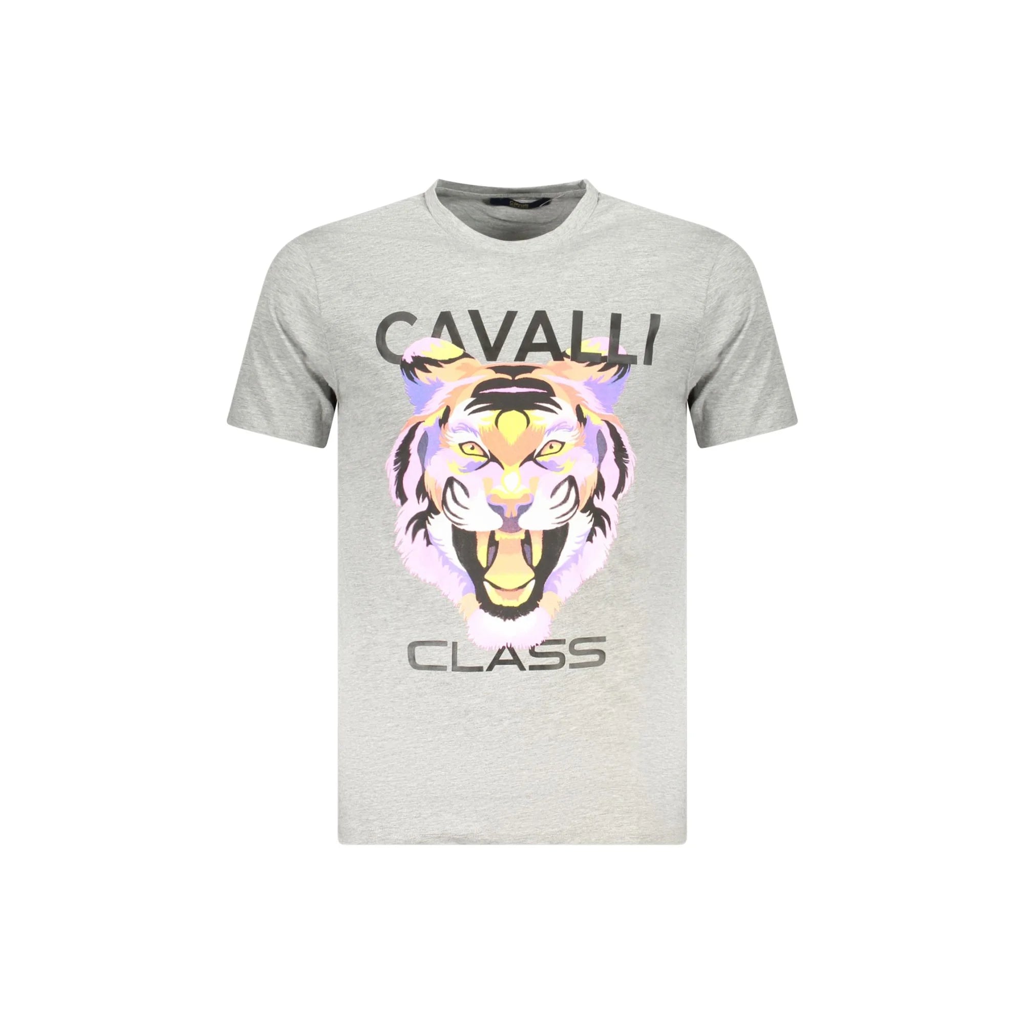 Cavalli Class T-Shirt Maniche Corte Uomo Grigia Stampa Grigio - foto prodotto
