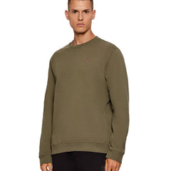 Napapijri Sweat Homme Vert Col Rond avec Logo