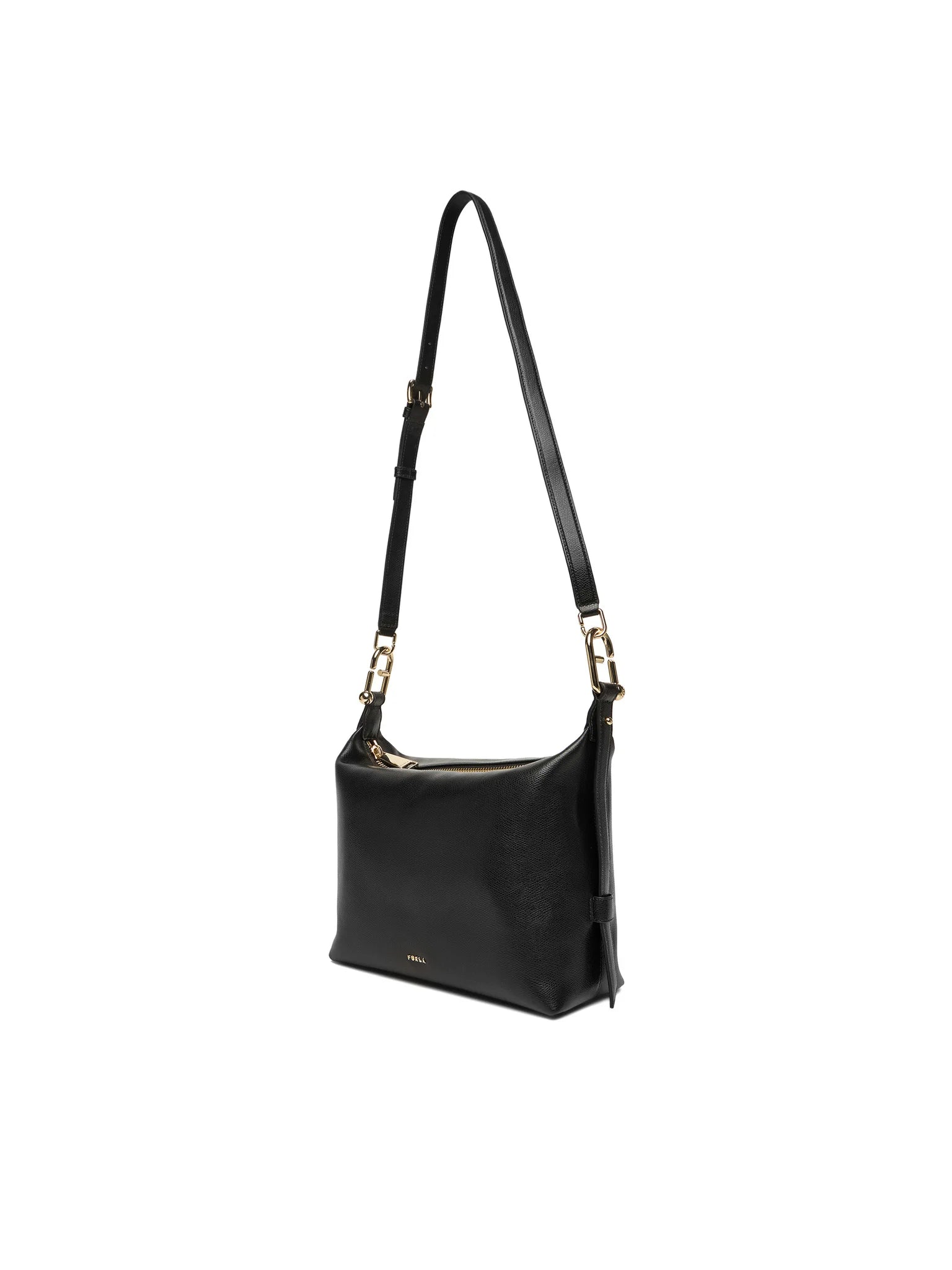 Furla Sac à main Femme Noir Bandoulière Cuir Tonie Logo