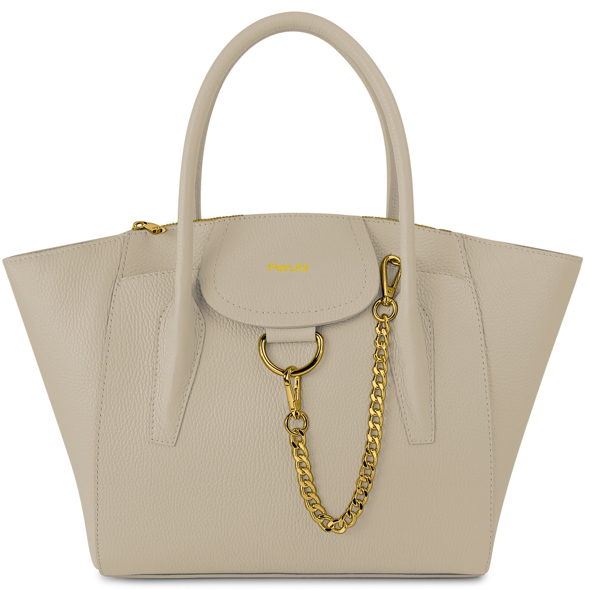 Damen Handtasche mit Schulterriemen, Aus Weichem Echtem Leder, Made in Italy, Modell Ada