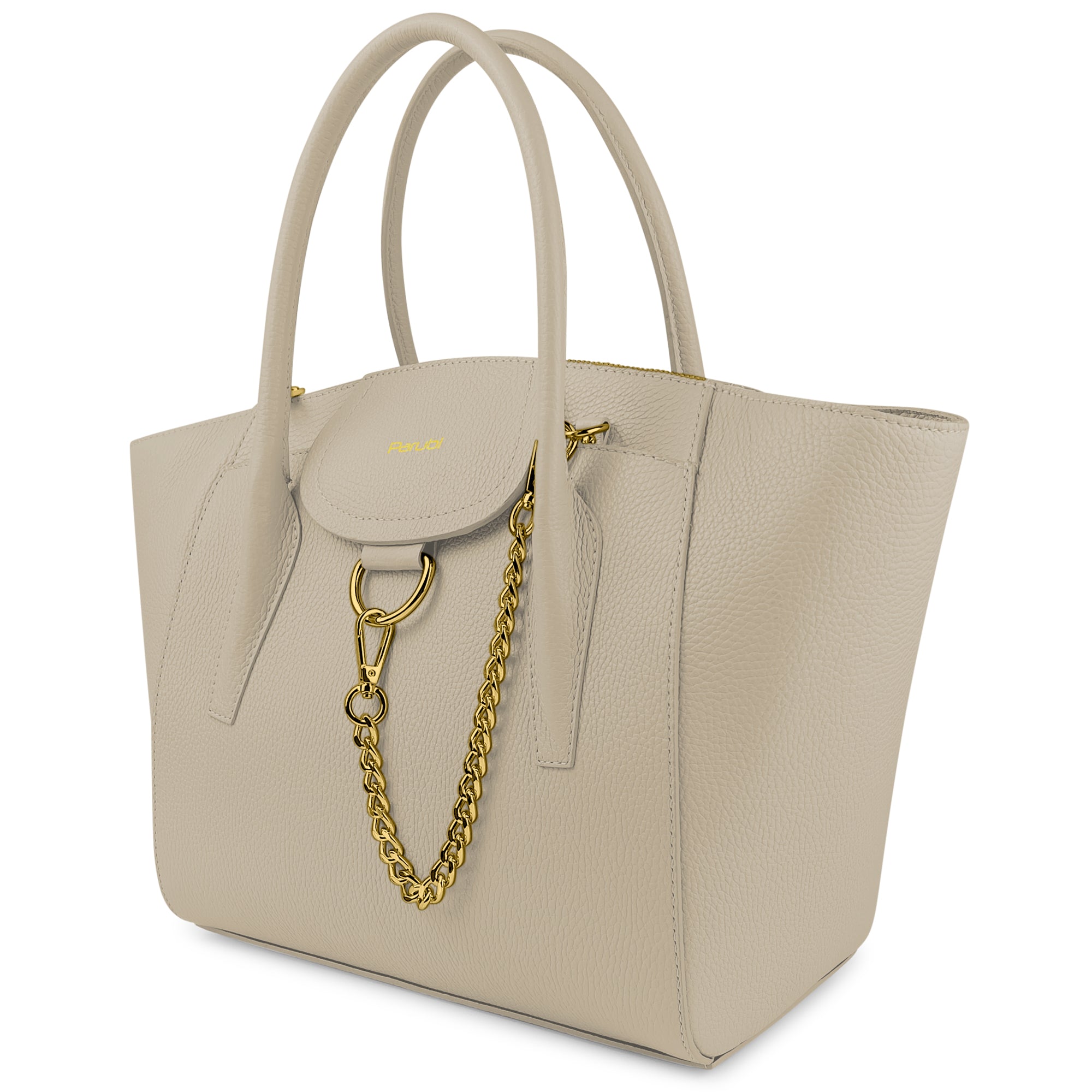 Damen Handtasche mit Schulterriemen, Aus Weichem Echtem Leder, Made in Italy, Modell Ada