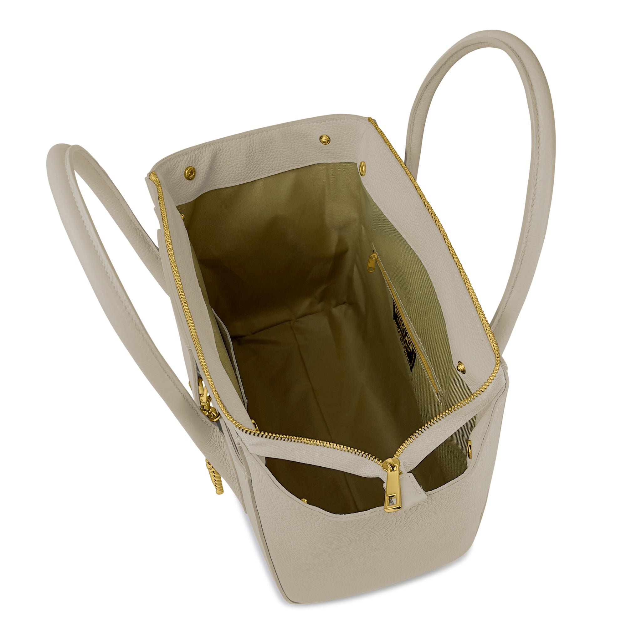 Damen Handtasche mit Schulterriemen, Aus Weichem Echtem Leder, Made in Italy, Modell Ada