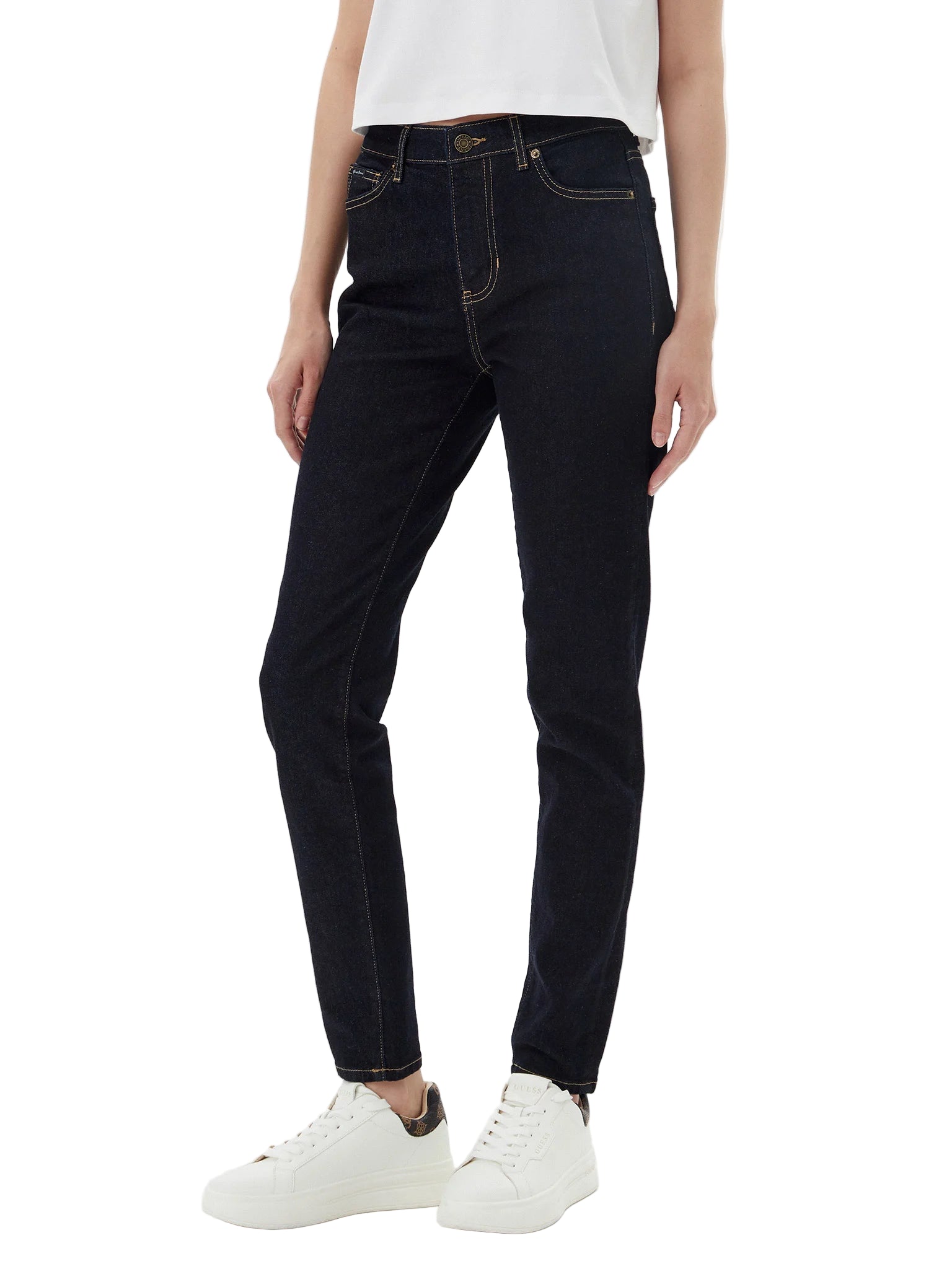 Guess Jeans Donna Blu Skinny G05 con Logo