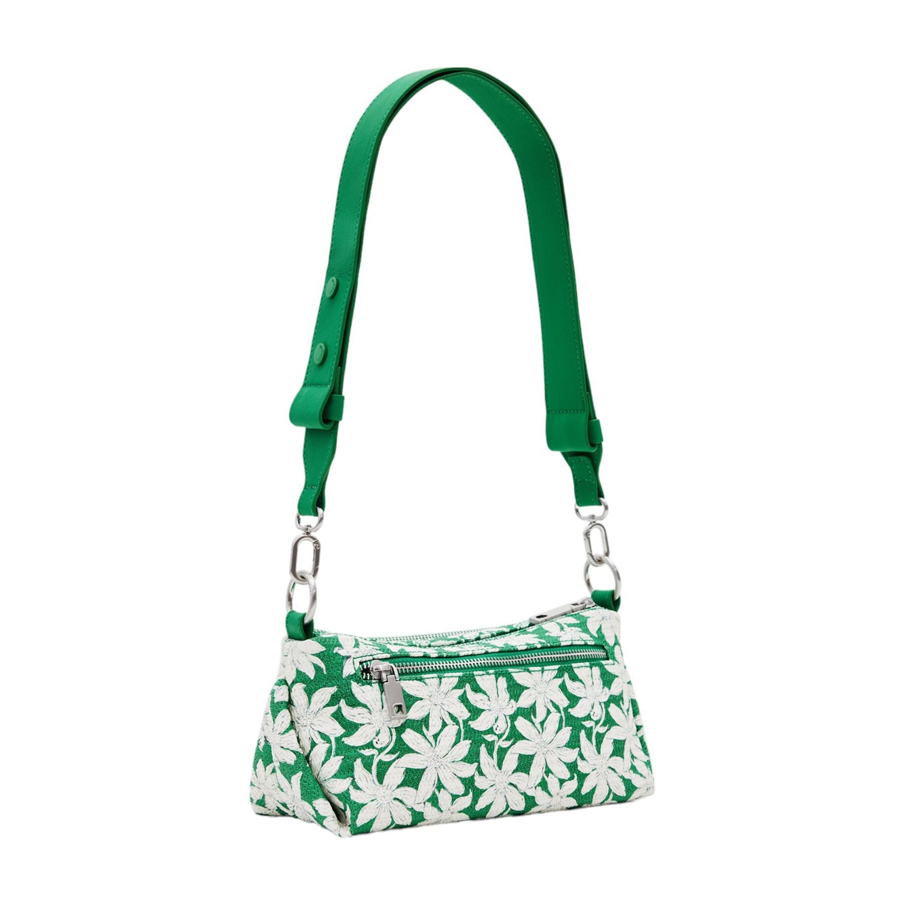 Desigual Borsa a Tracolla Donna Verde Chiusura con Zip Borse - vista 4
