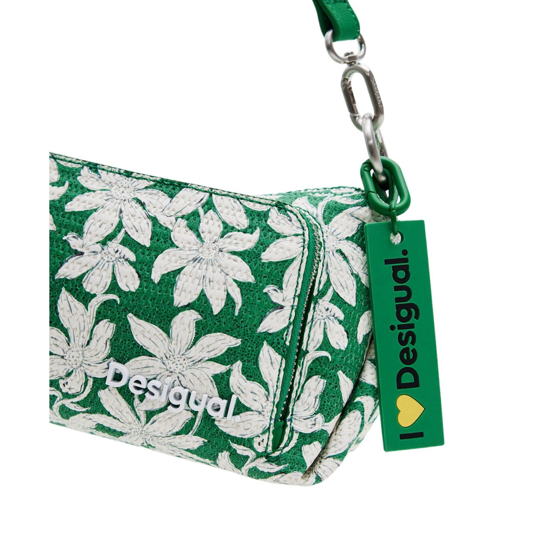 Desigual Borsa a Tracolla Donna Verde Chiusura con Zip Borse - vista 5