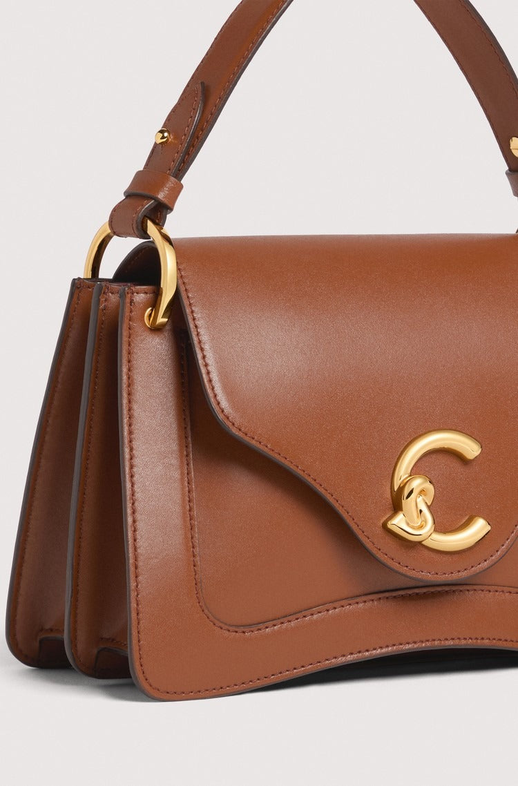 Coccinelle Borsa a Tracolla Pelle Donna Marrone Logo Borse - vista 4