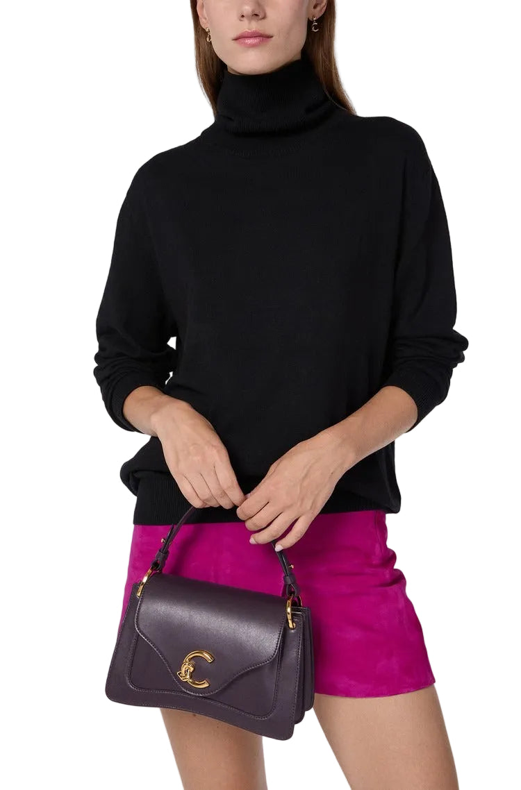 Coccinelle Borsa a Tracolla Pelle Donna Marrone Logo Borse - vista 2