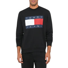 Tommy Hilfiger Φούτερ Μακρυμάνικο Ανδρικό Μαύρο Με Λογότυπο