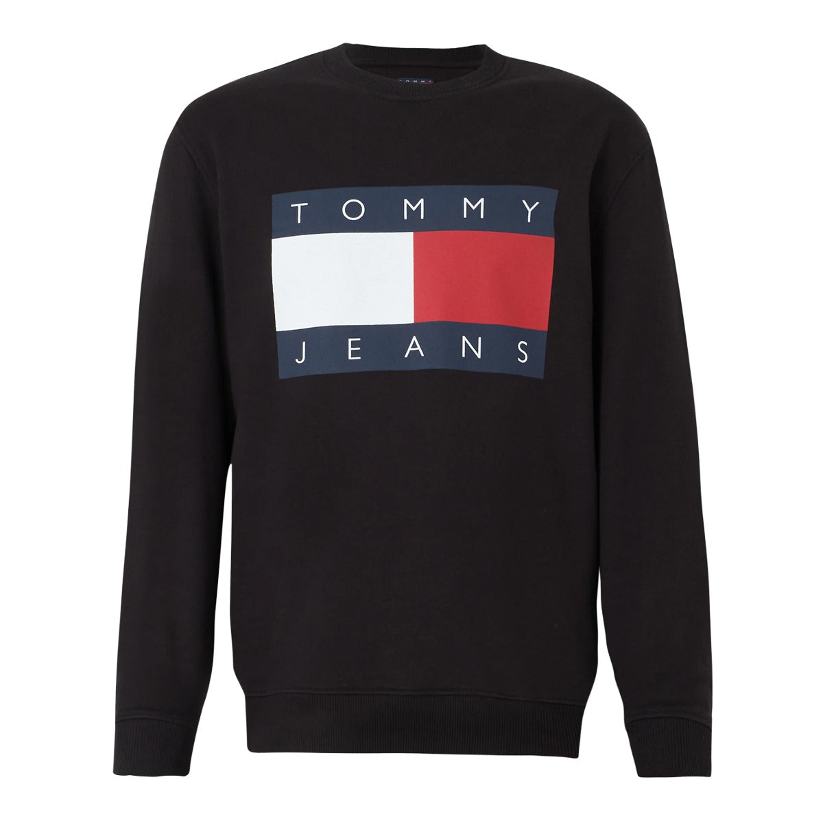 Tommy Hilfiger Felpa Maniche Lunghe Uomo Nera Stampa Logo Felpe nero - vista 3
