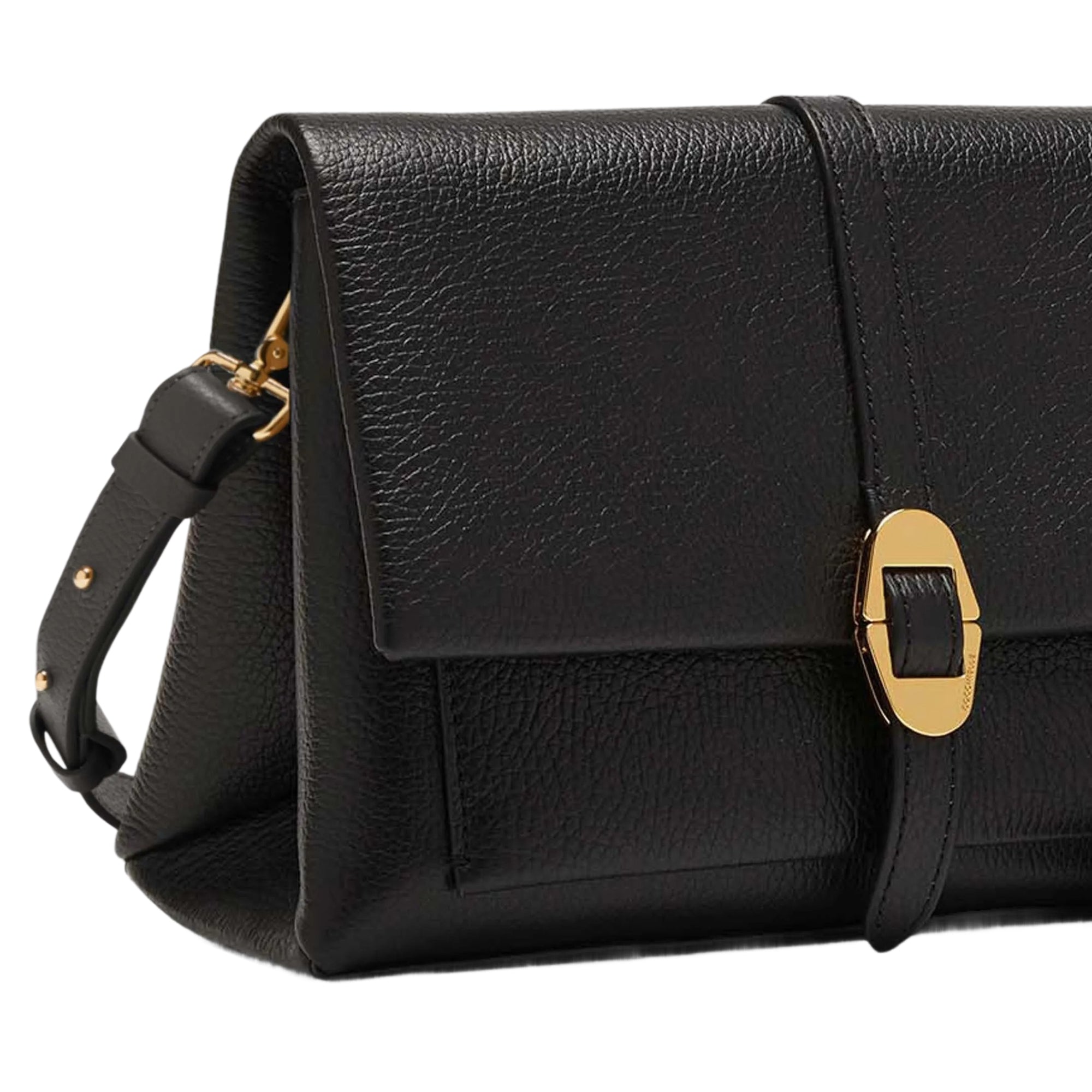 COCCINELLE Borsa Donna Nera con Tracolla Regolabile, In Vera Pelle, Dorian Small