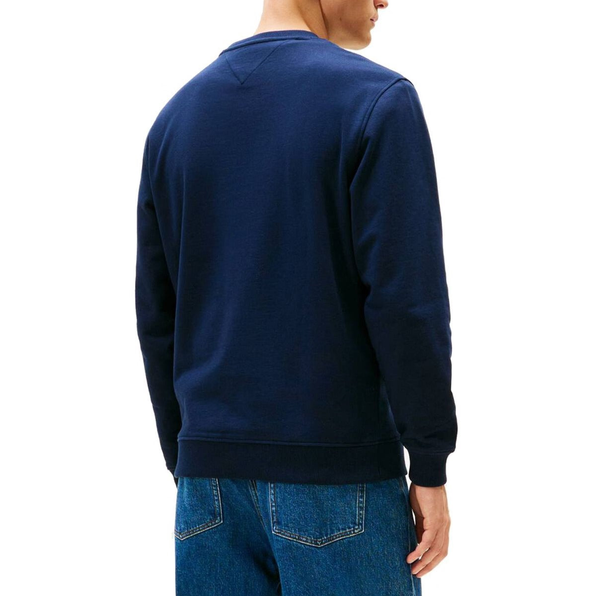 Tommy Hilfiger Felpa Maniche Lunghe Uomo Blu Stampa Logo Felpe - vista 3