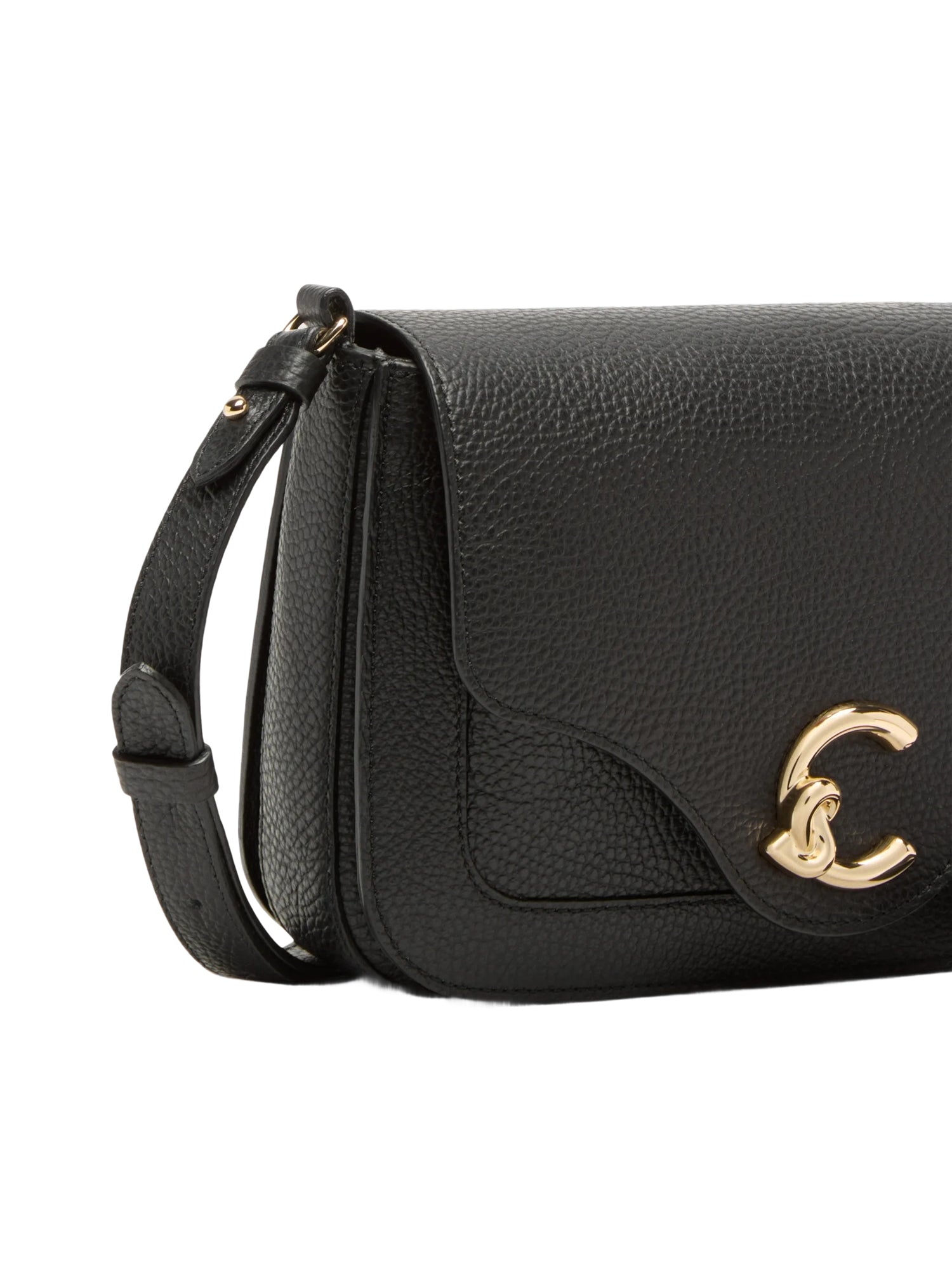COCCINELLE Borsa Donna a Tracolla Nera, In Vera Pelle, C-Me Small