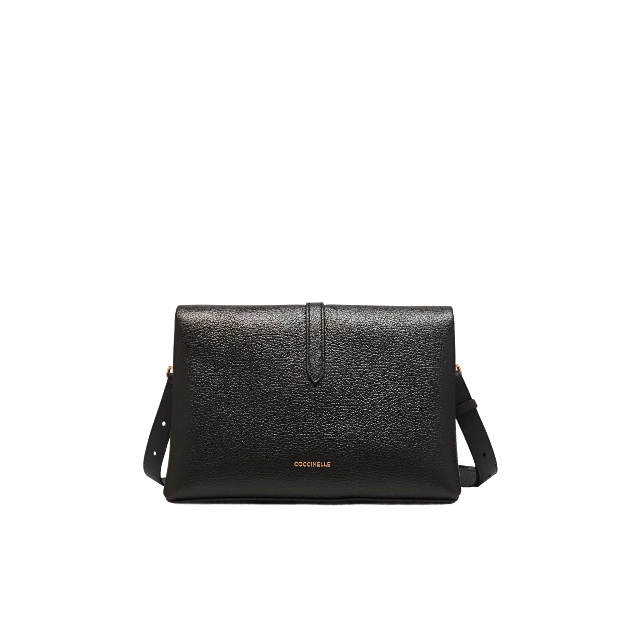 COCCINELLE Borsa Donna Nera con Tracolla Regolabile, In Vera Pelle, Dorian Small