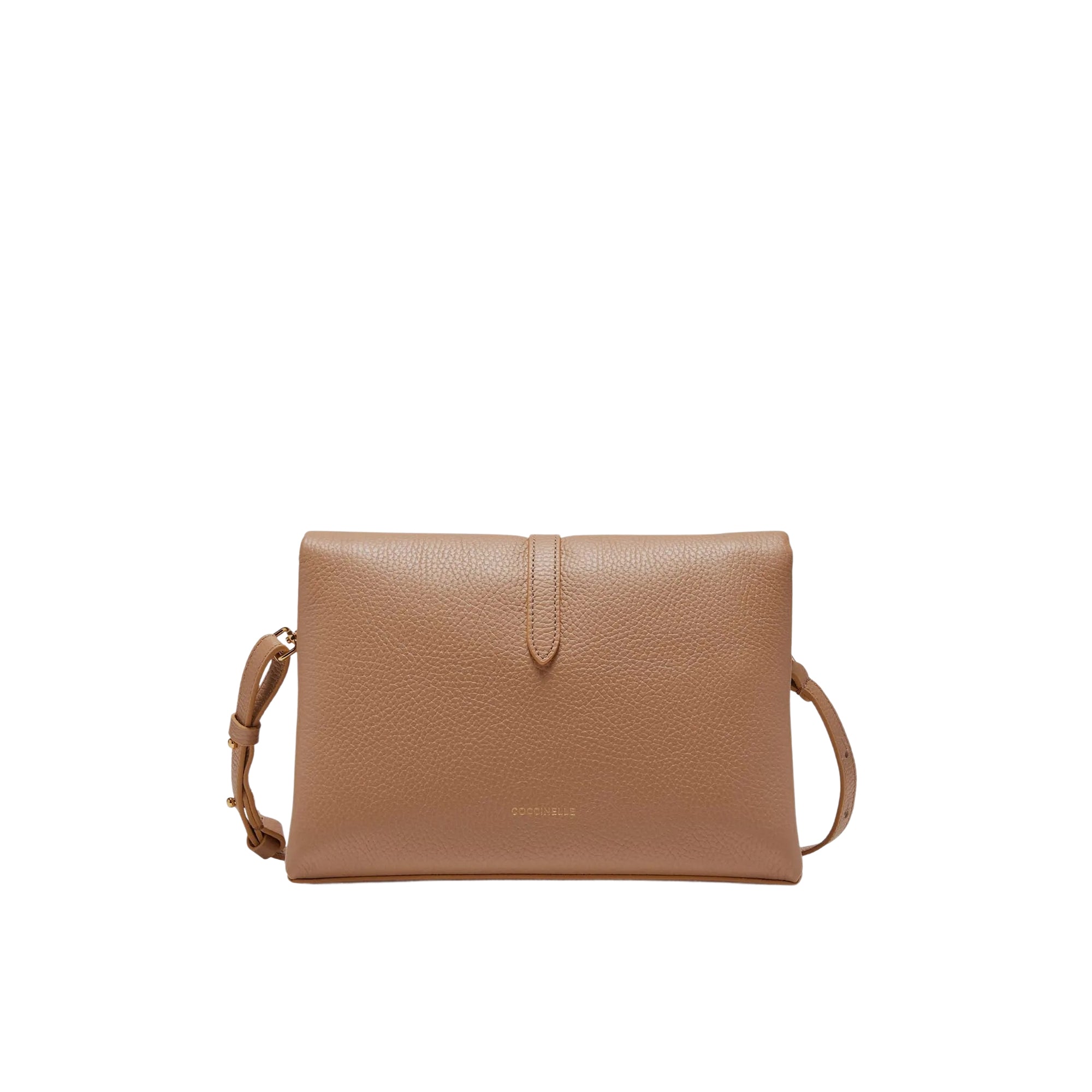 COCCINELLE Borsa Donna Marrone con Tracolla Regolabile, In Vera Pelle, Dorian Small