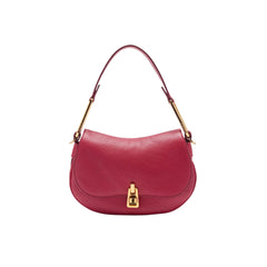 COCCINELLE Small Red Leather Crossbody Bag, Magie Soft Mini