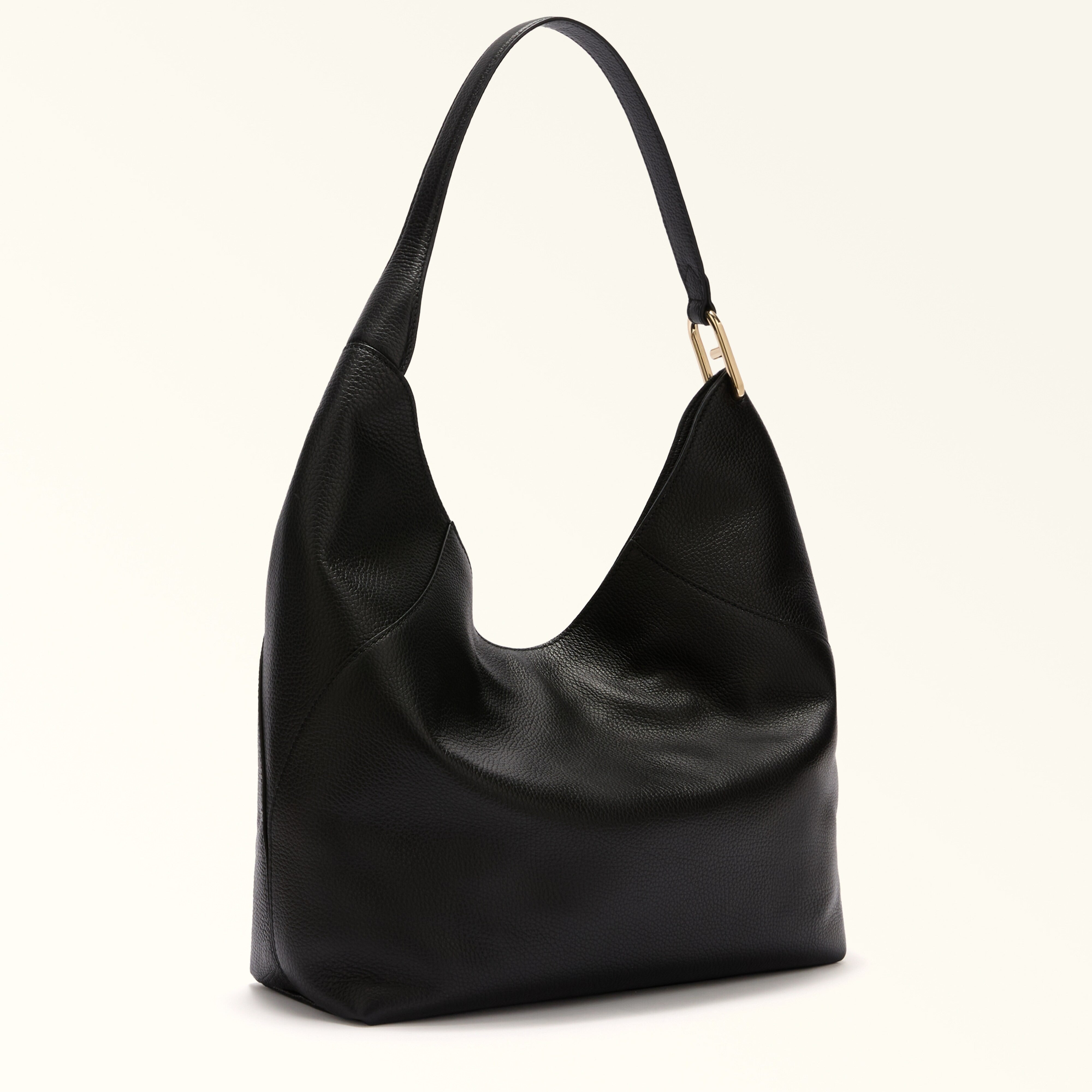 Furla Borsa a Spalla Pelle Donna Nera Logo Borse nero - vista 3
