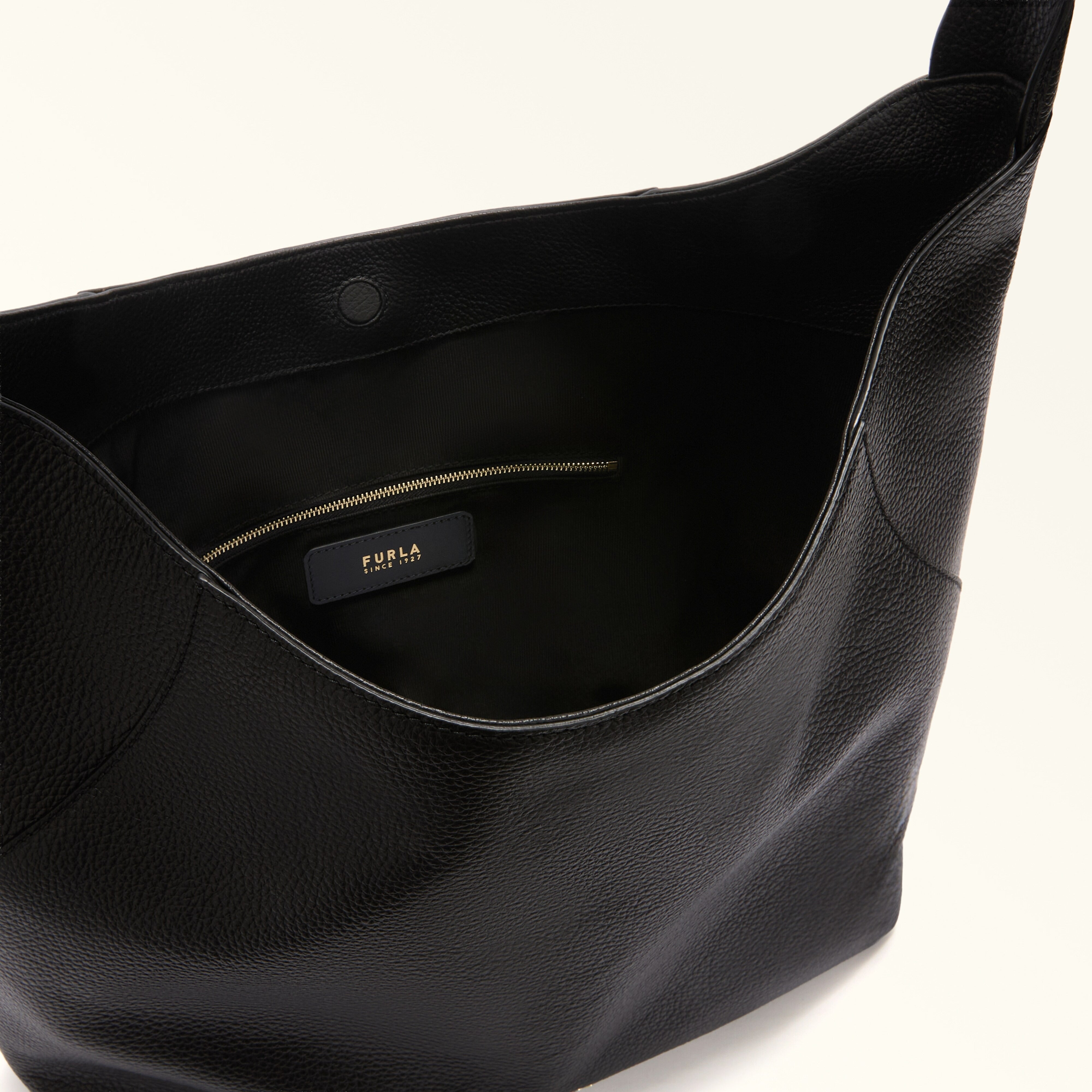 Furla Borsa a Spalla Pelle Donna Nera Logo Borse nero - vista 4