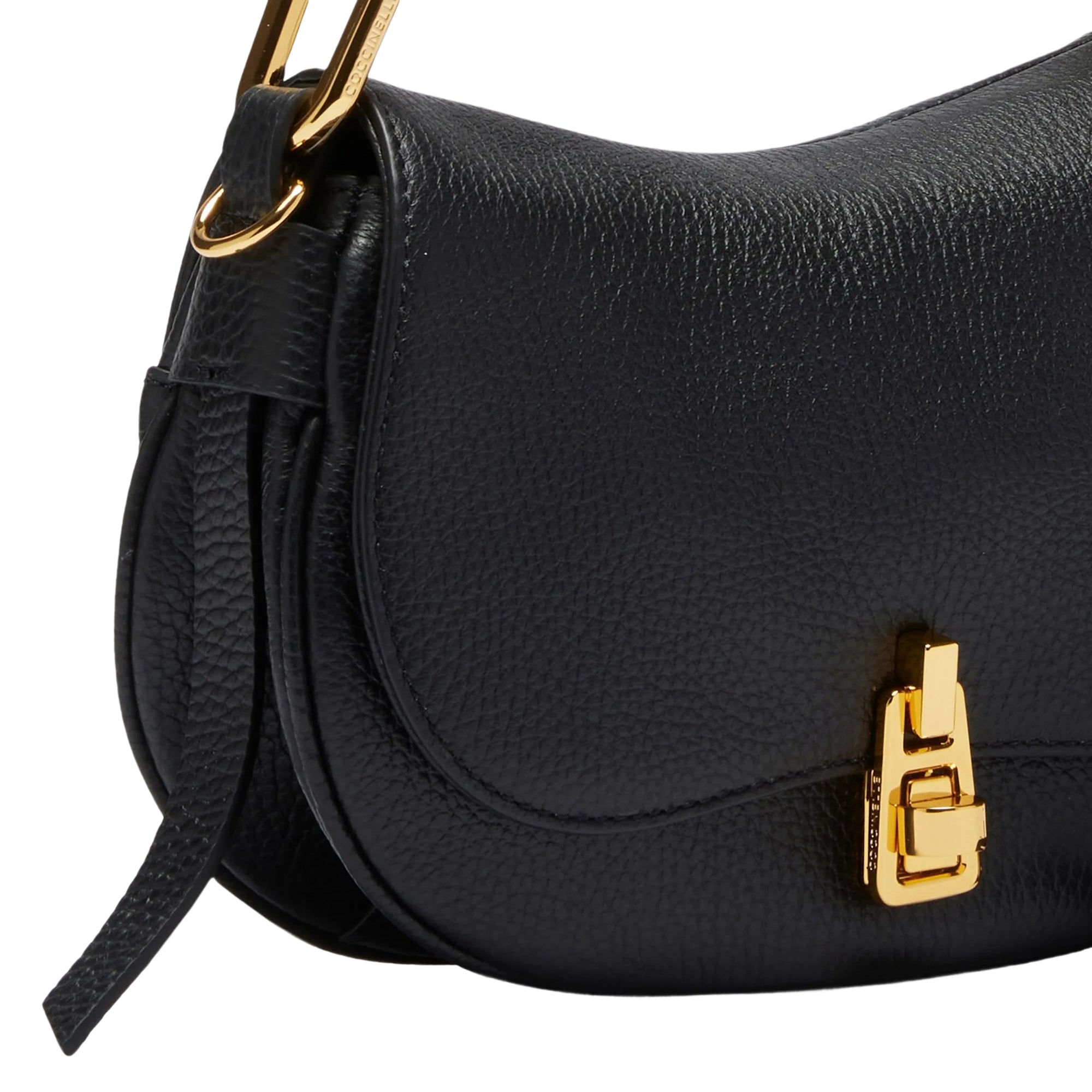 COCCINELLE Borsa Donna Piccola a Tracolla Nera, In Vera Pelle, Magie Soft Mini