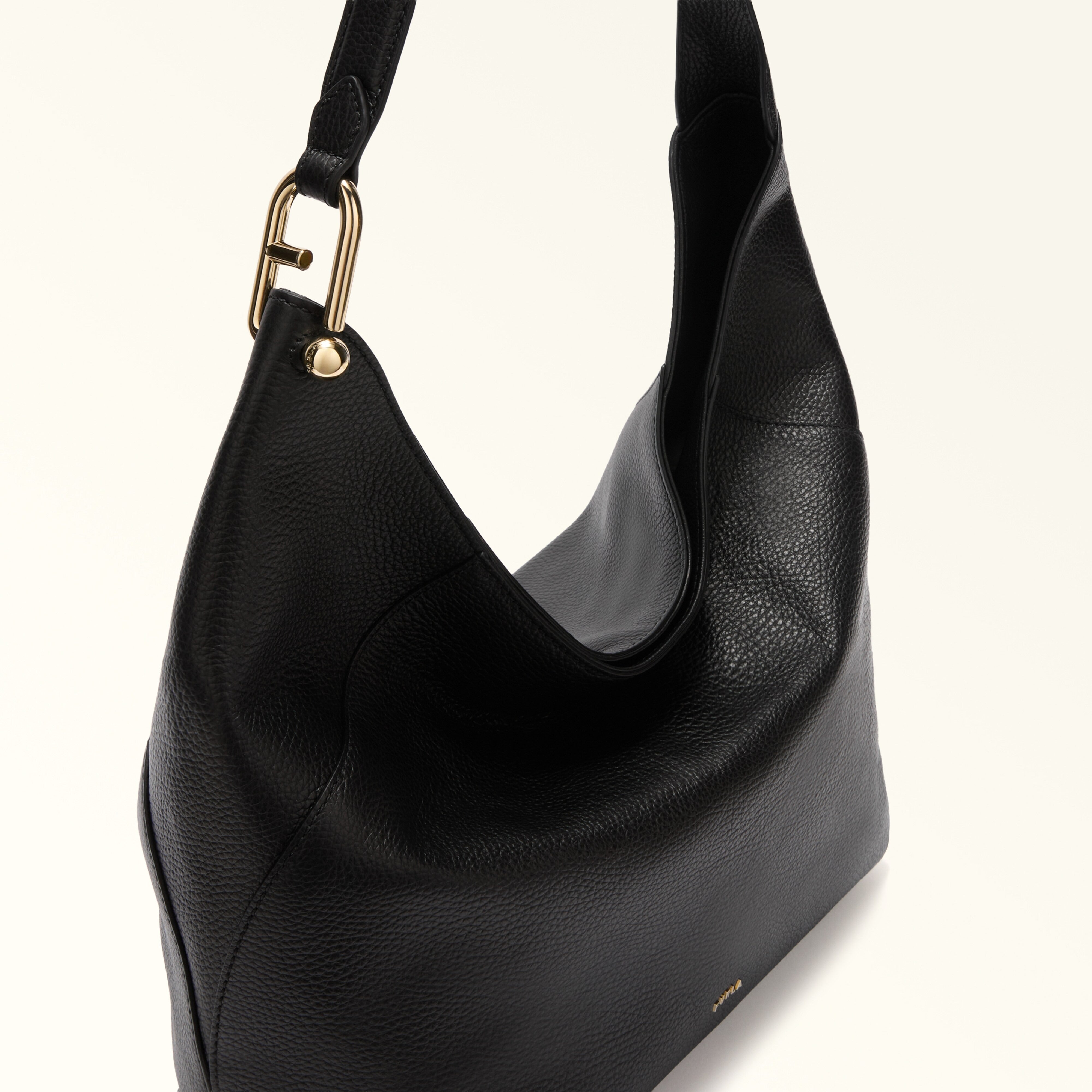 Furla Borsa a Spalla Pelle Donna Nera Logo Borse nero - vista 6