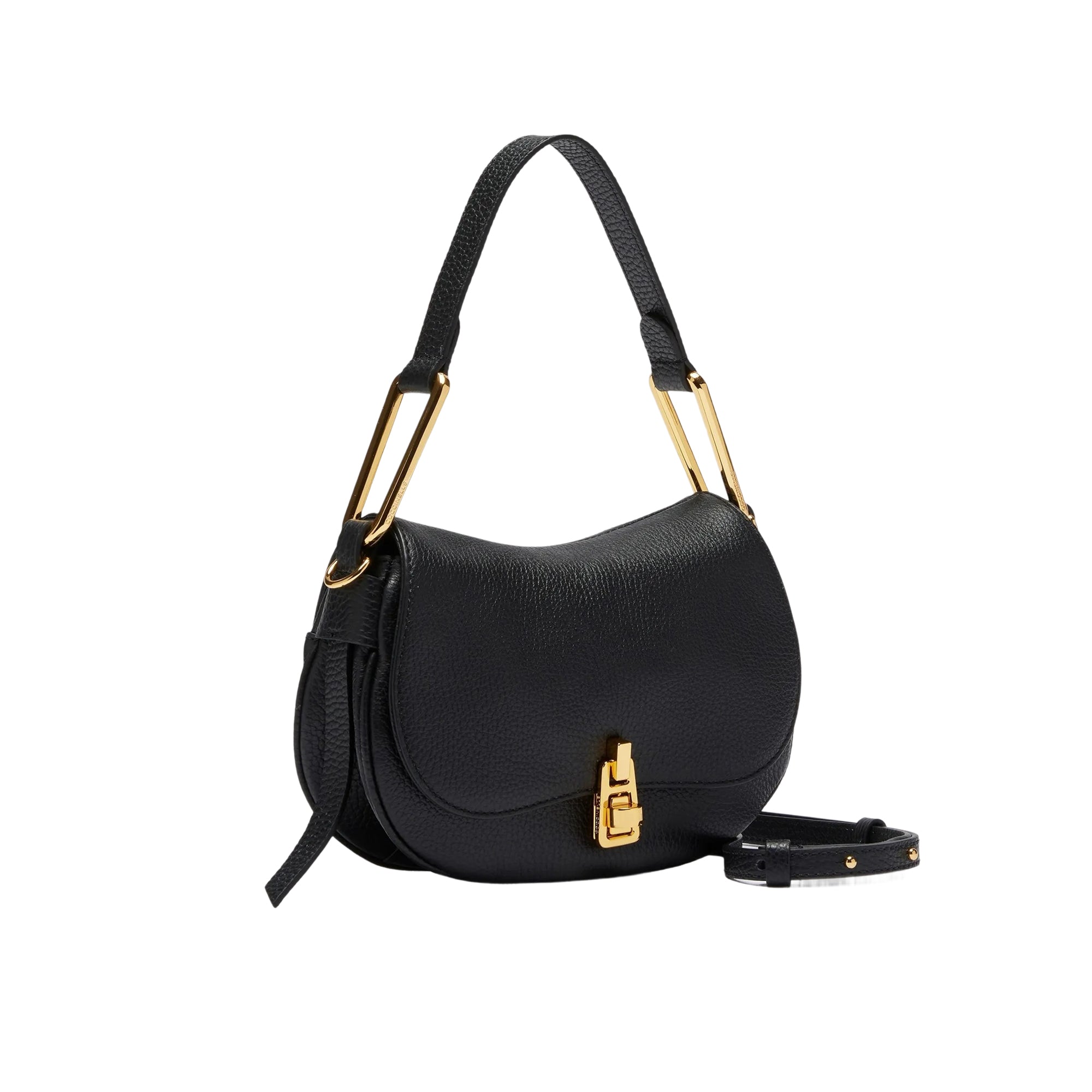 COCCINELLE Borsa Donna Piccola a Tracolla Nera, In Vera Pelle, Magie Soft Mini