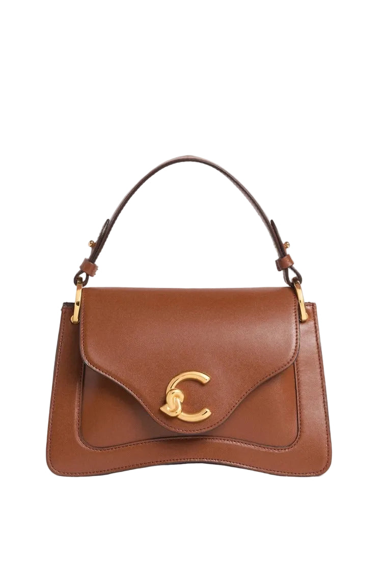 Coccinelle Borsa a Tracolla Pelle Donna Marrone Logo Borse - foto prodotto