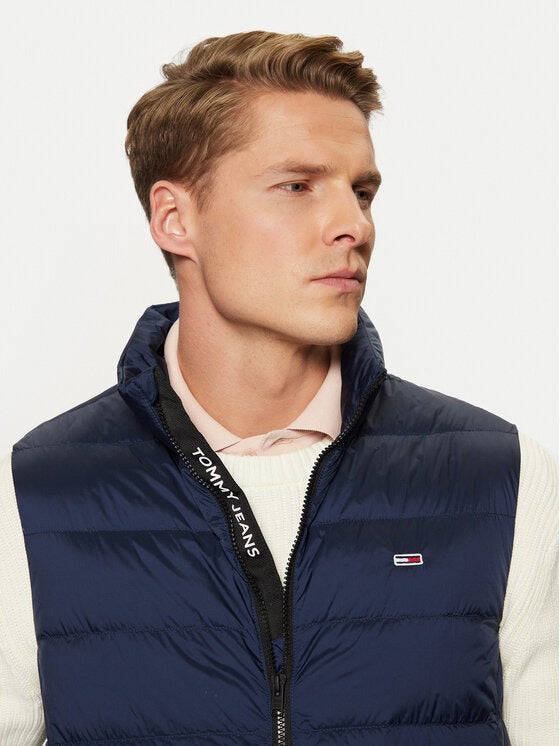 Tommy Hilfiger Giubbotto Uomo Blu Zip Logo Giubbotti e Giacche - vista 4