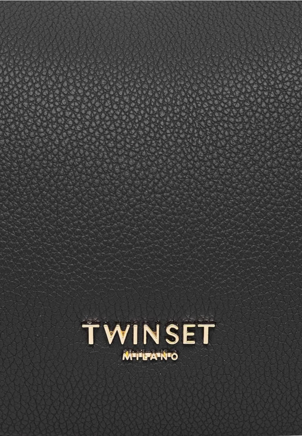 Twinset Borsa a Tracolla Donna Nera Logo Borse nero - vista 4