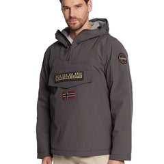 Napapijri Veste Homme Gris Rainforest à Capuche