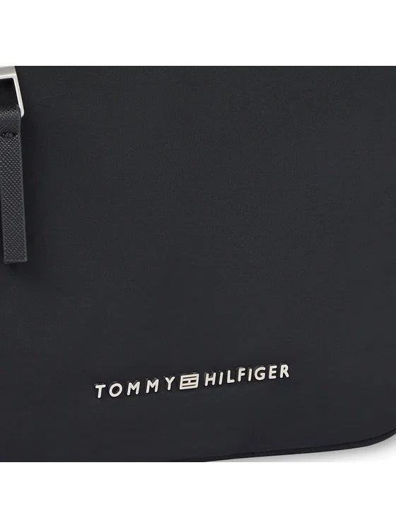 TOMMY HILFIGER Borsello Uomo Nero con Tracolla Regolabile e Logo