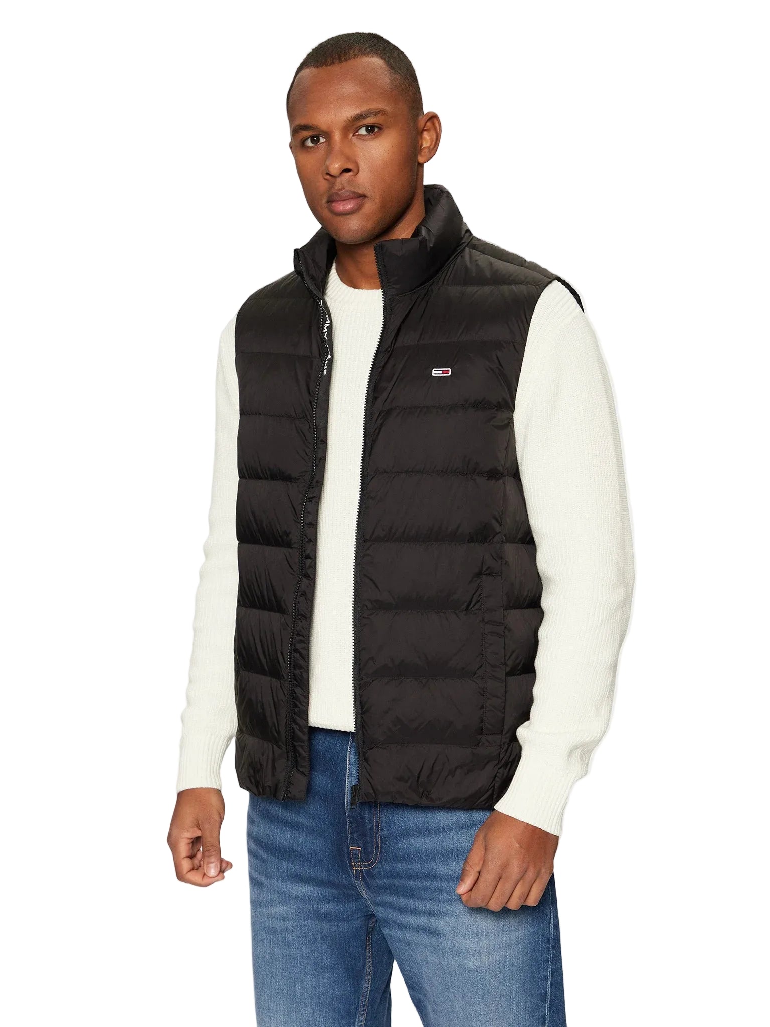 Tommy Hilfiger Giubbotto Uomo Nero Zip Logo Giubbotti e Giacche - foto prodotto