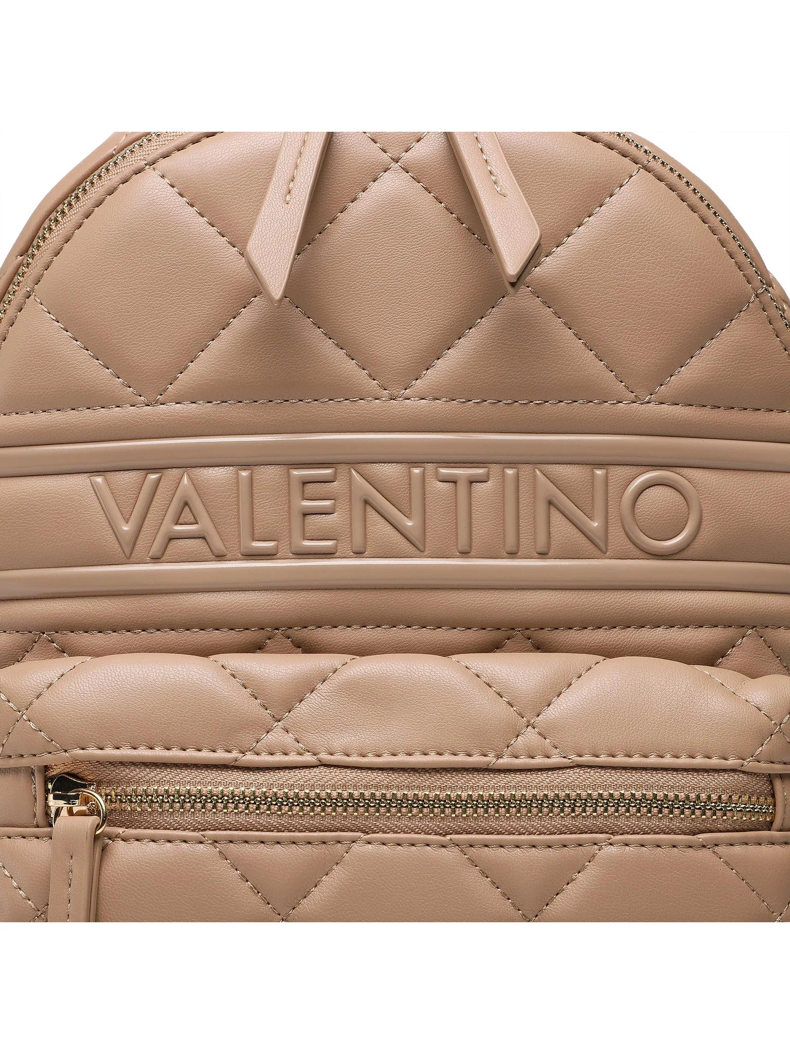 VALENTINO BAGS Zaino Donna Rosso Trapuntato con Dettagli a Contrasto