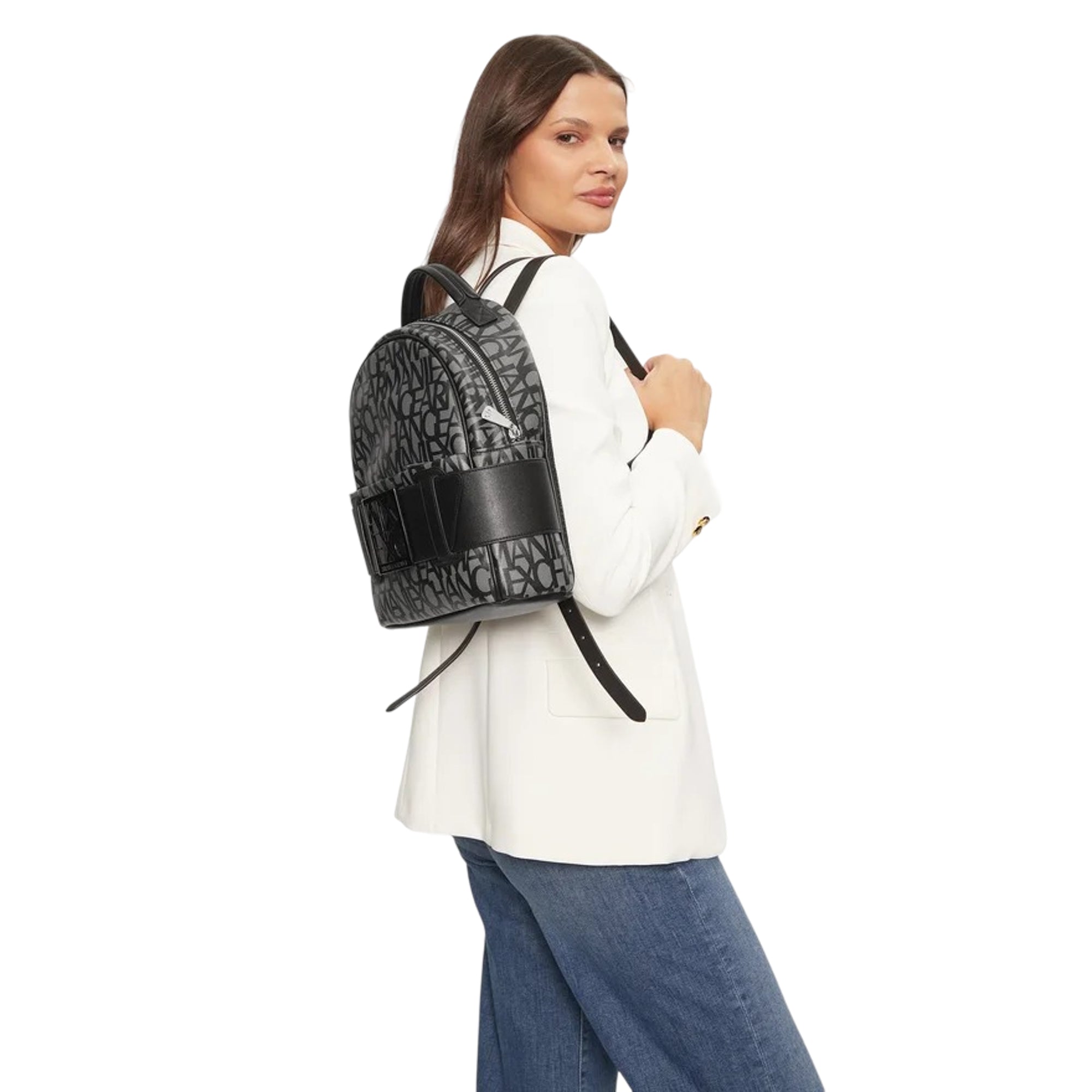 Zaino Donna Armani Exchange Beige Nero Chic