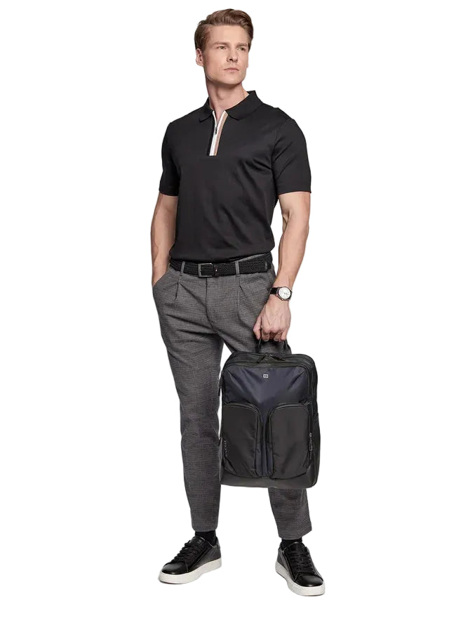 Tommy Hilfiger Zaino Uomo Blu Idrorepellente Porta Computer Logo