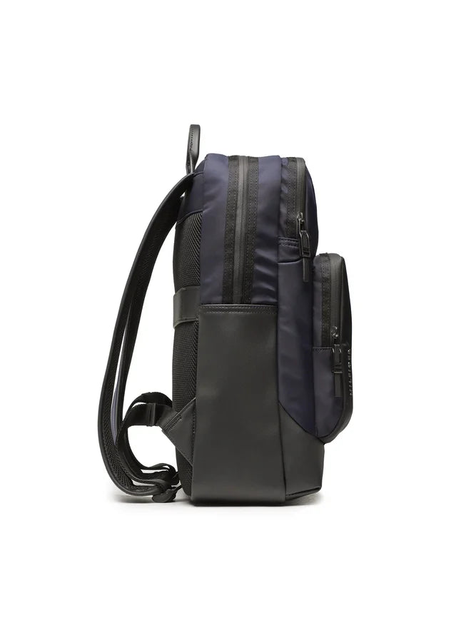 Tommy Hilfiger Zaino Uomo Blu Idrorepellente Porta Computer Logo