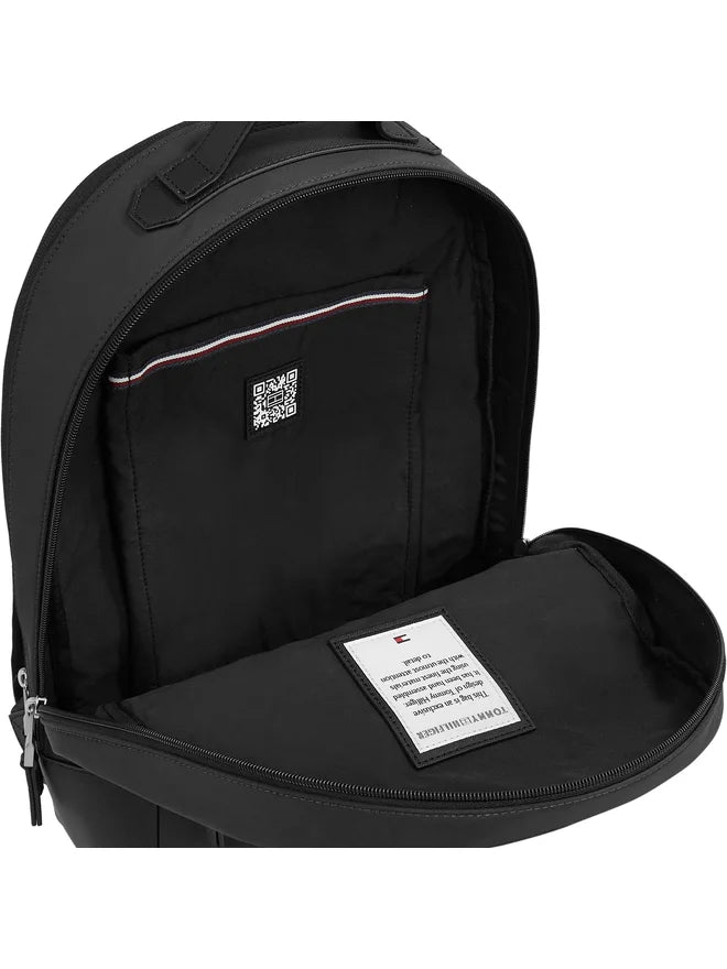 Tommy Hilfiger Zaino Uomo Nero Porta Laptop Regolabile Logo