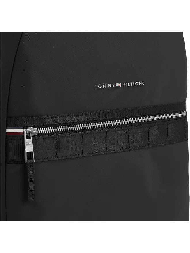 Tommy Hilfiger Zaino Uomo Nero Porta Laptop Regolabile Logo