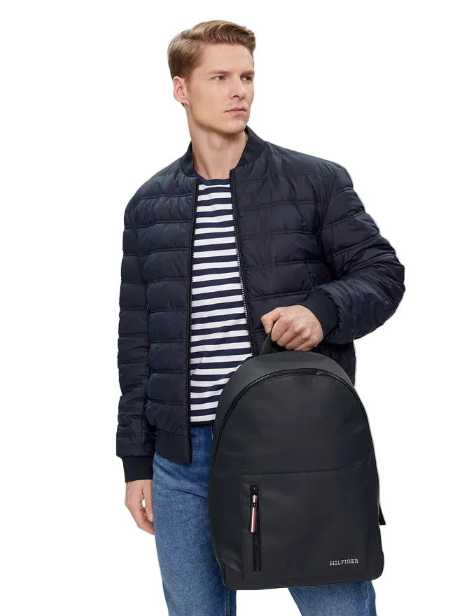 Tommy Hilfiger Sac à dos Homme Bleu Bretelles Réglables Logo