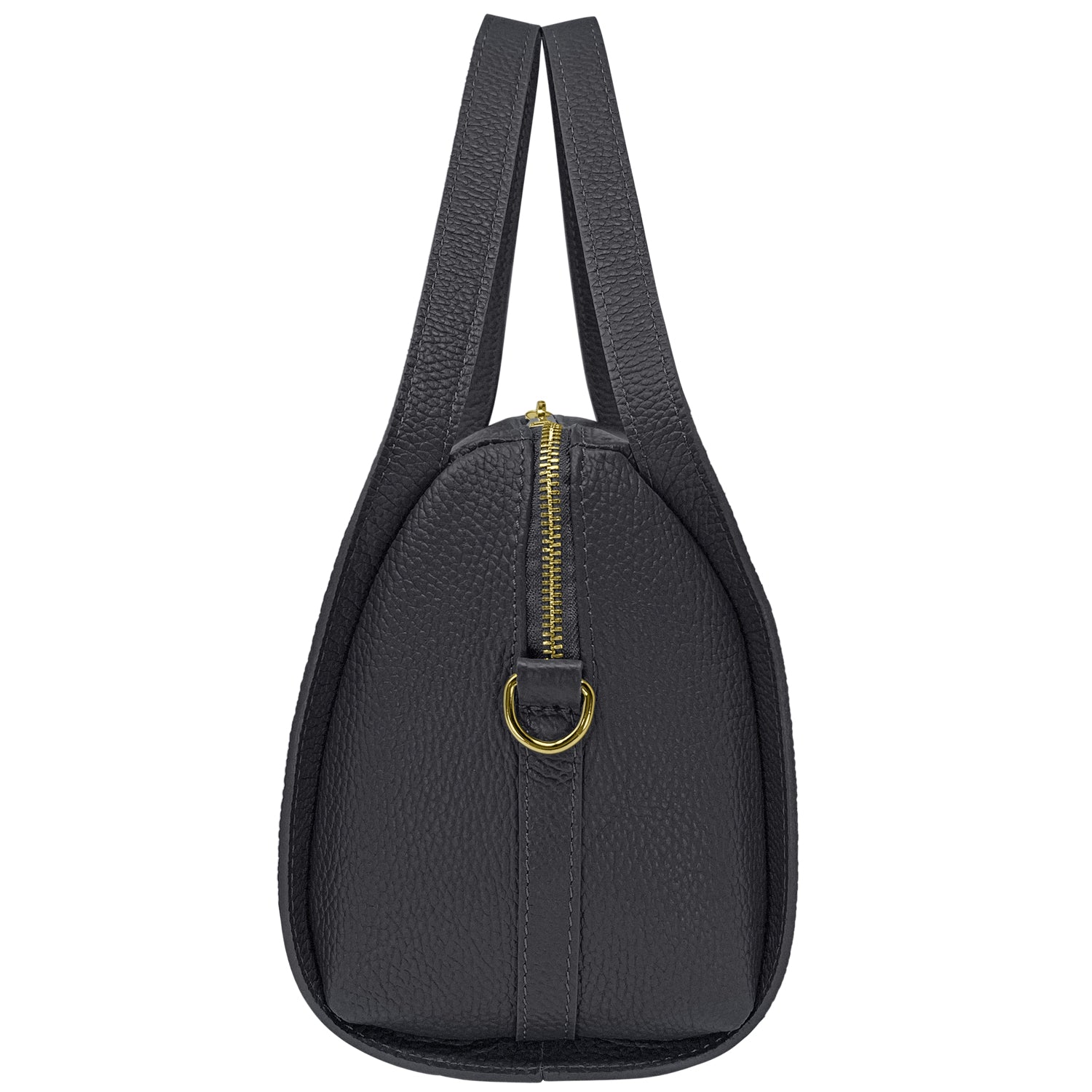 Borsa Donna a Mano con Tracolla, In Vera Pelle Morbida, Made in Italy, Modello Anette