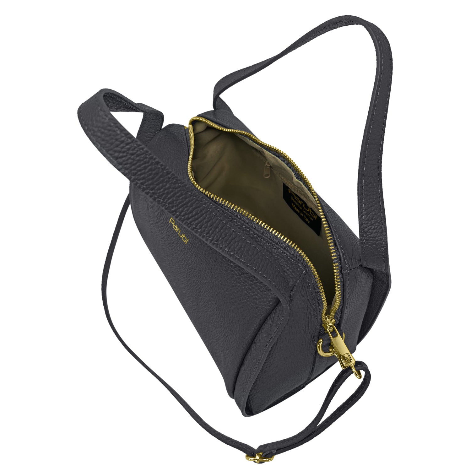 Borsa Donna a Mano con Tracolla, In Vera Pelle Morbida, Made in Italy, Modello Anette
