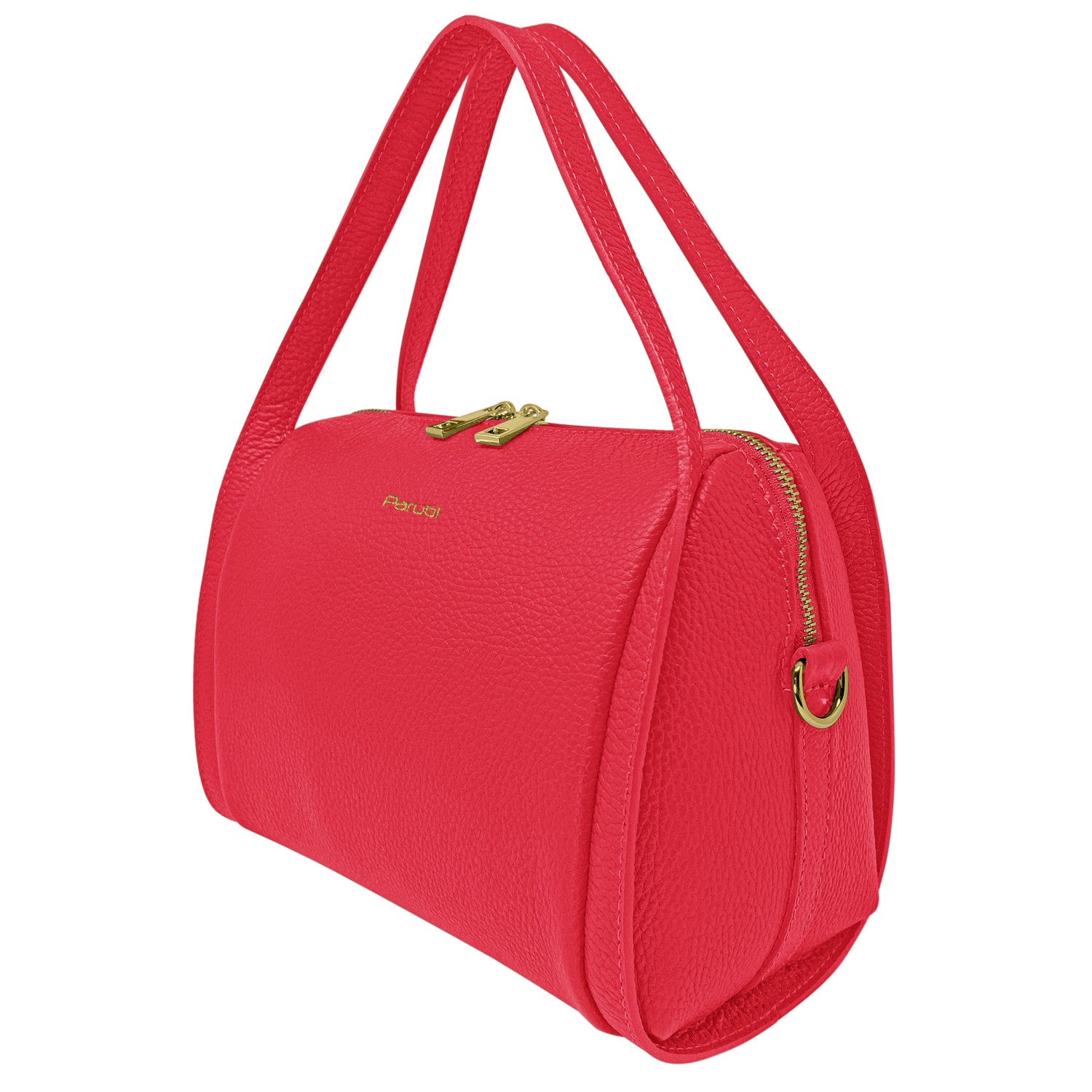 Borsa Donna a Mano con Tracolla, In Vera Pelle Morbida, Made in Italy, Modello Anette
