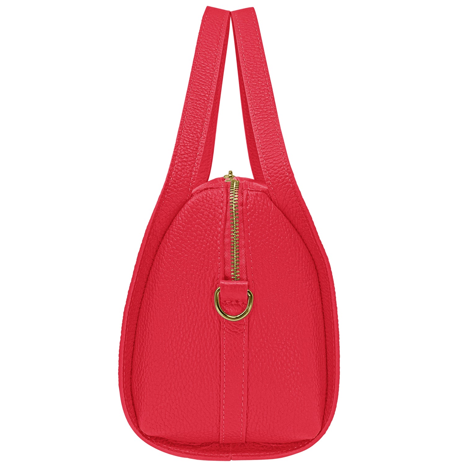 Borsa Donna a Mano con Tracolla, In Vera Pelle Morbida, Made in Italy, Modello Anette