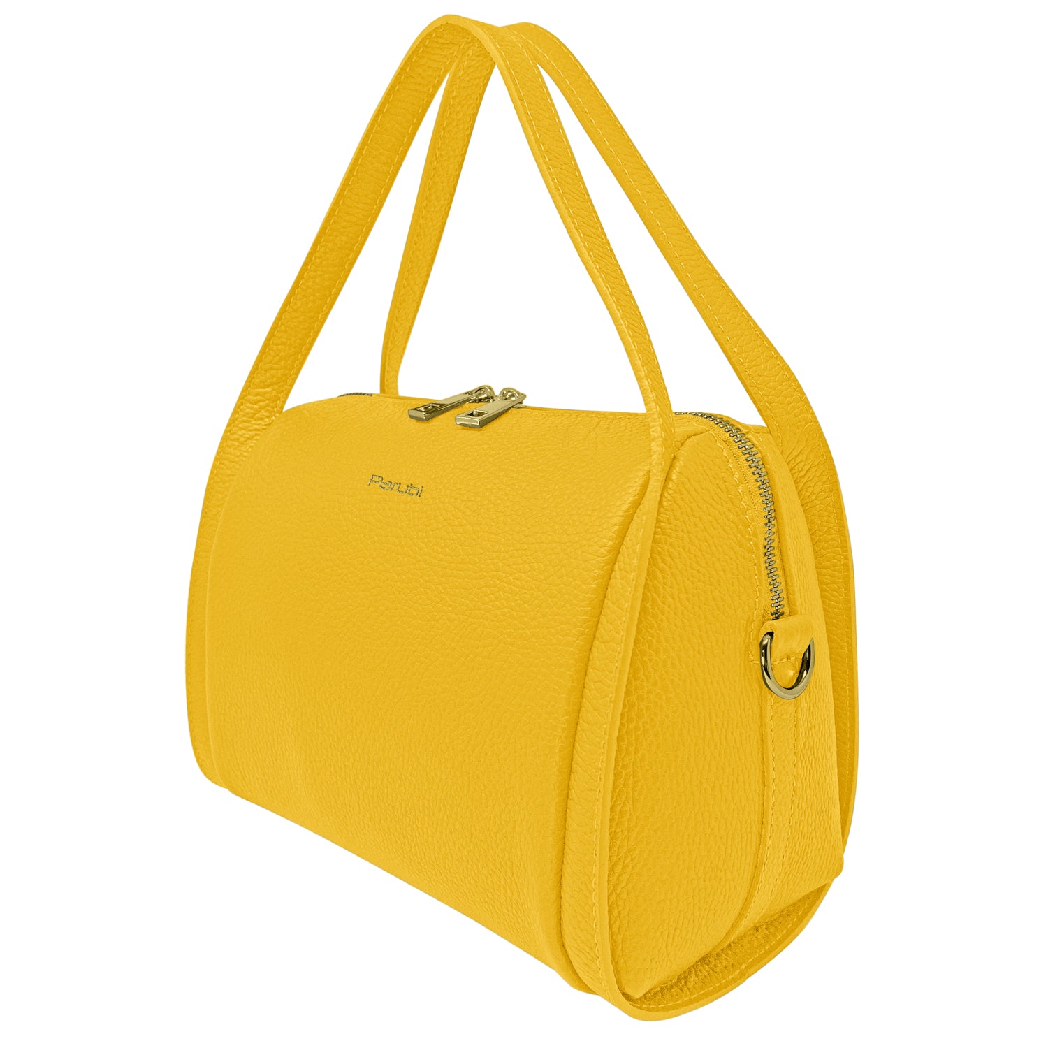 Borsa Donna a Mano con Tracolla, In Vera Pelle Morbida, Made in Italy, Modello Anette