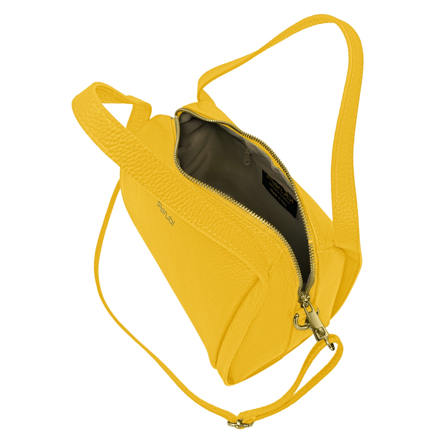 Borsa Donna a Mano con Tracolla, In Vera Pelle Morbida, Made in Italy, Modello Anette